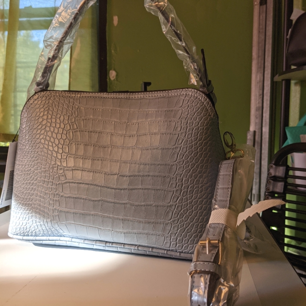 Blue-grey Satchel bag (medium size)
